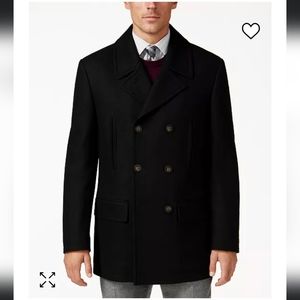 RALPH LAUREN luke wool blend peacoat